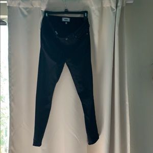 Paige skinny crop black pants